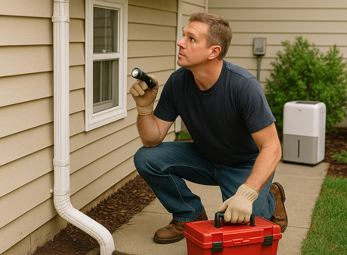 Maintenance Professional repairman checking the pipes