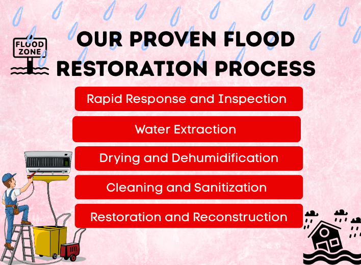 Our Flood Restoration Process Steps