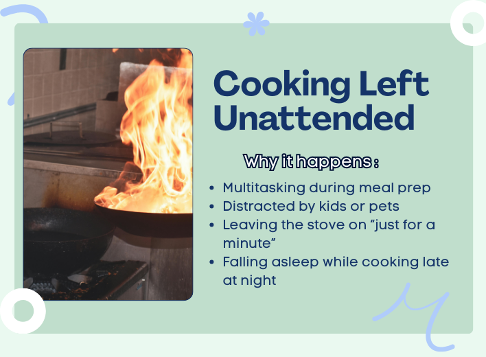 CookingLeft Why Cooking Left Unattended Happen