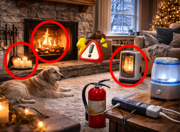 FirePrevention Fire Damage During Winter in Home