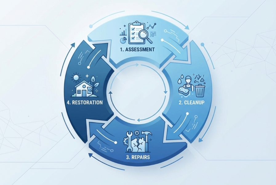 CompleteRestoration Complete damage restoration steps