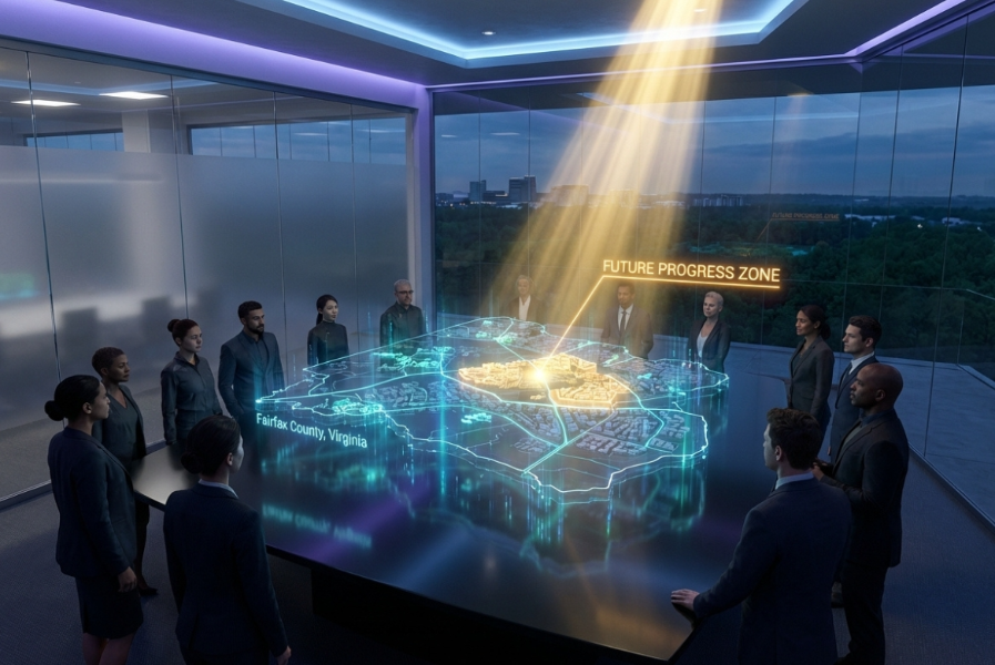 LookingAhead Futuristic image of restoration progress zone