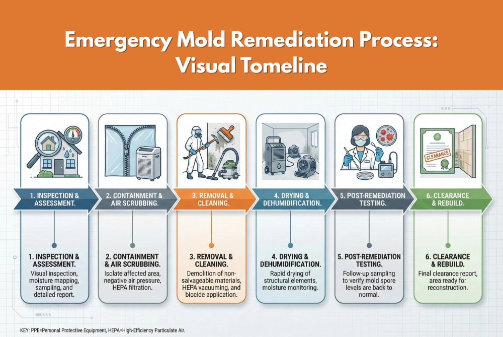 Timeline Emergency Mold Removal Timeline