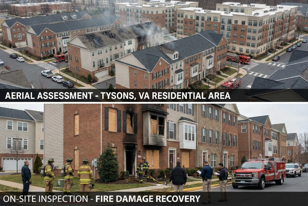 Understanding Tysons, Virginia townhomes with subtle fire and smoke damage indicators